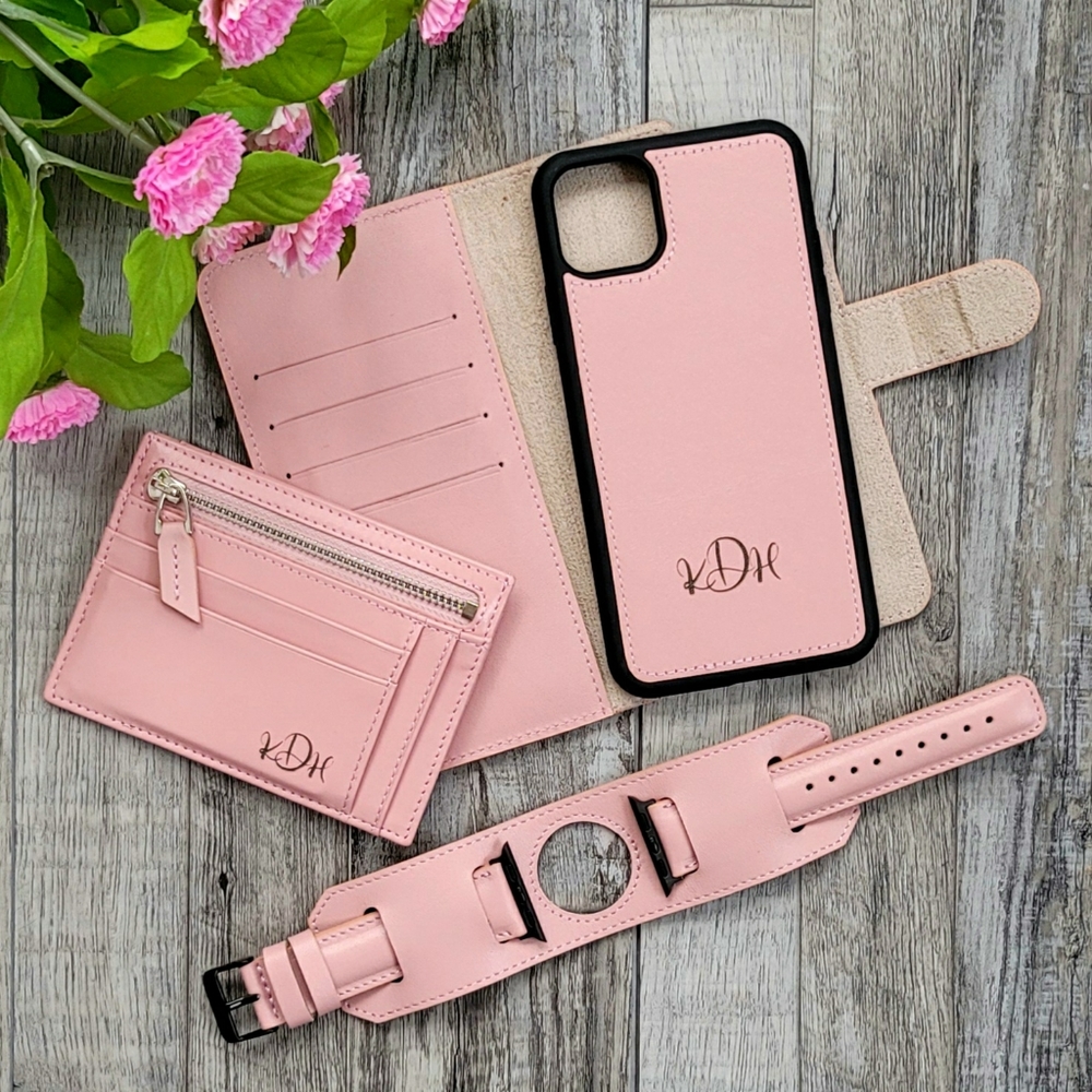 OUT of STOCK!!! Set of 3 Leather Band wallet case - Picture 1 of 10